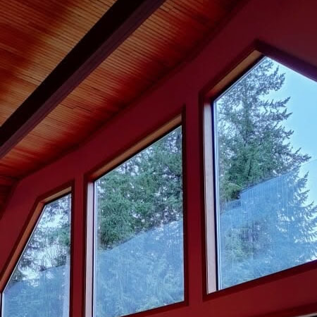 Streak free living room windows with mountain views in monroe wa